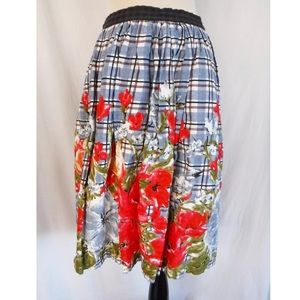 Anthropologie Odille Picked Plaid Vintage Skirt 4